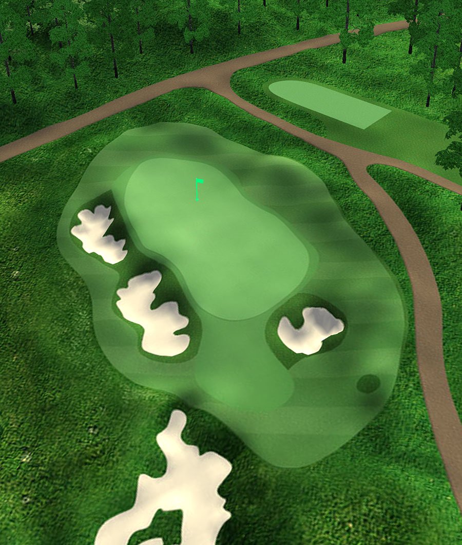 Golfkit feature slide -- Pin placementa